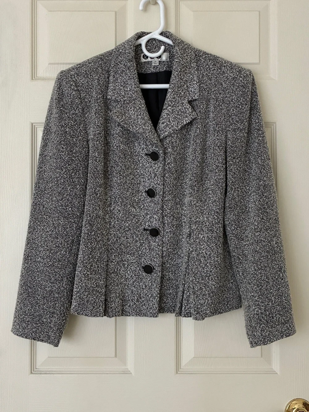 ktf by Kristinn Steinarr Tweed Bouclé Jacket Size 10